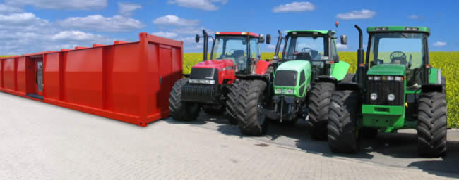 TANKHEXE® Tankcontainer Landwirtschaft: Betankung von Traktoren/Landmaschinen (Claas, New Holland, Fendt)